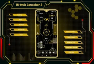 Hi-tech Launcher 2 Apk – اپنے فون کو دیں مستقبل کا جدید اور دلکش انداز 1